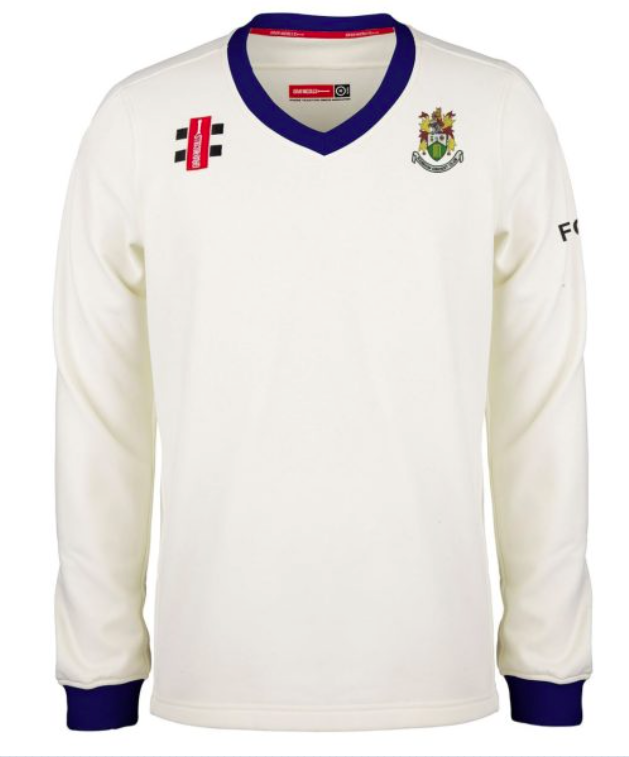 Hanham CC Gray Nicolls Pro Performance Sweater - Ivory/Navy