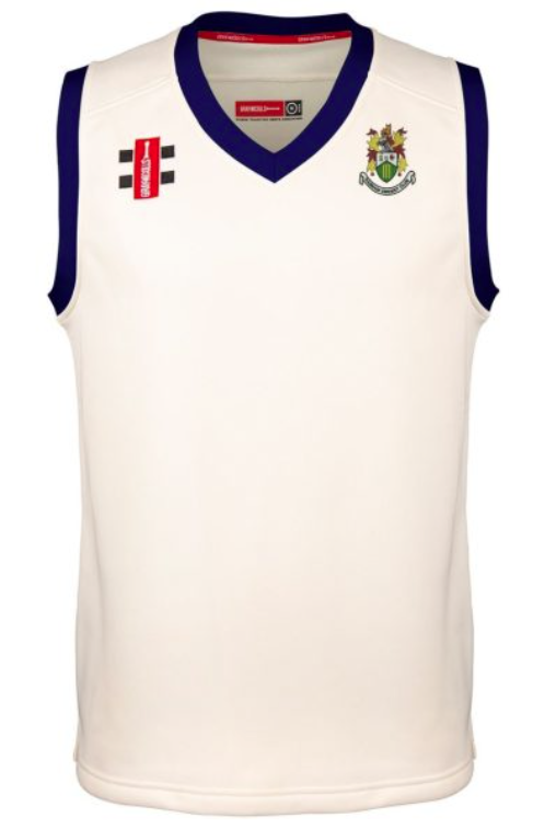 Hanham CC Gray Nicolls Pro Performance Slipover - Ivory/Navy