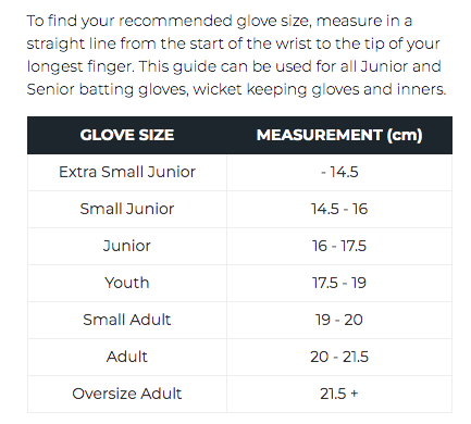 Kookaburra Fingerless Batting Glove Inners
