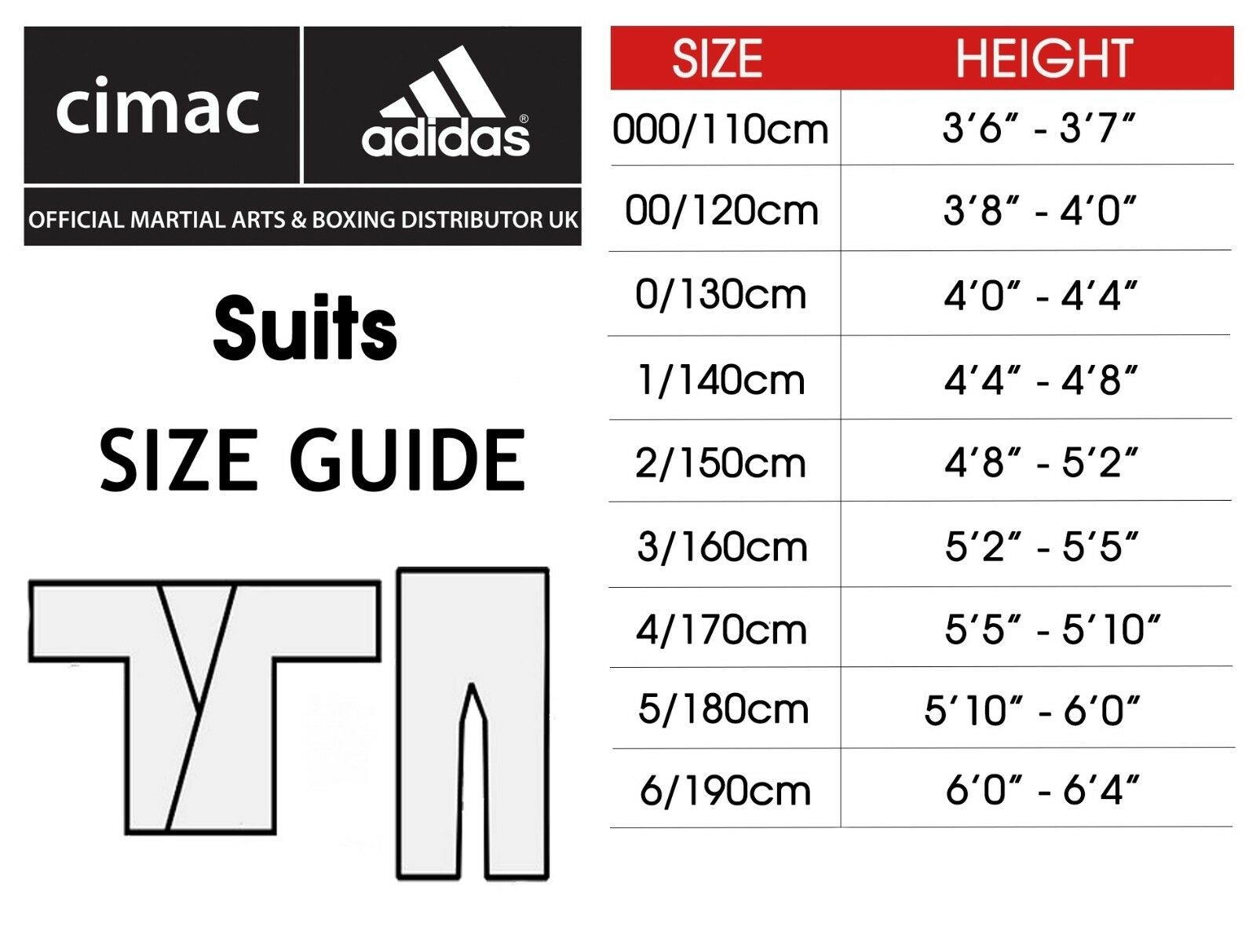 BKC ADIDAS ADISTART KARATE UNIFORM - 7OZ