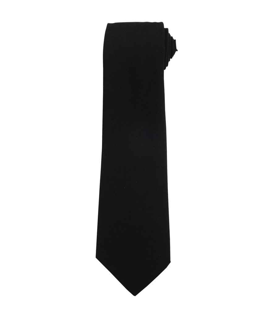 Plain Black Tie - Adult Size