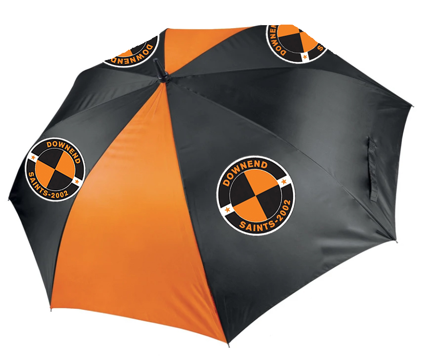 Downend Saints Umbrella - Black/Orange