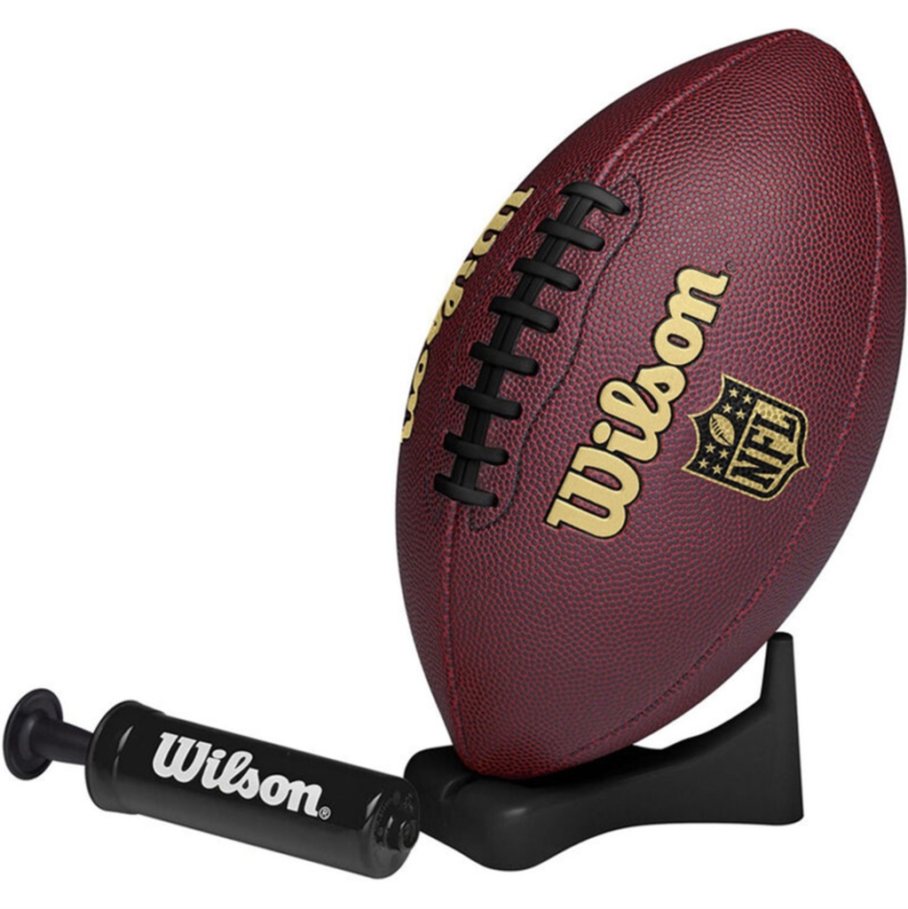 Wilson NFL Ignition American Football Pump and Tee - Junior
