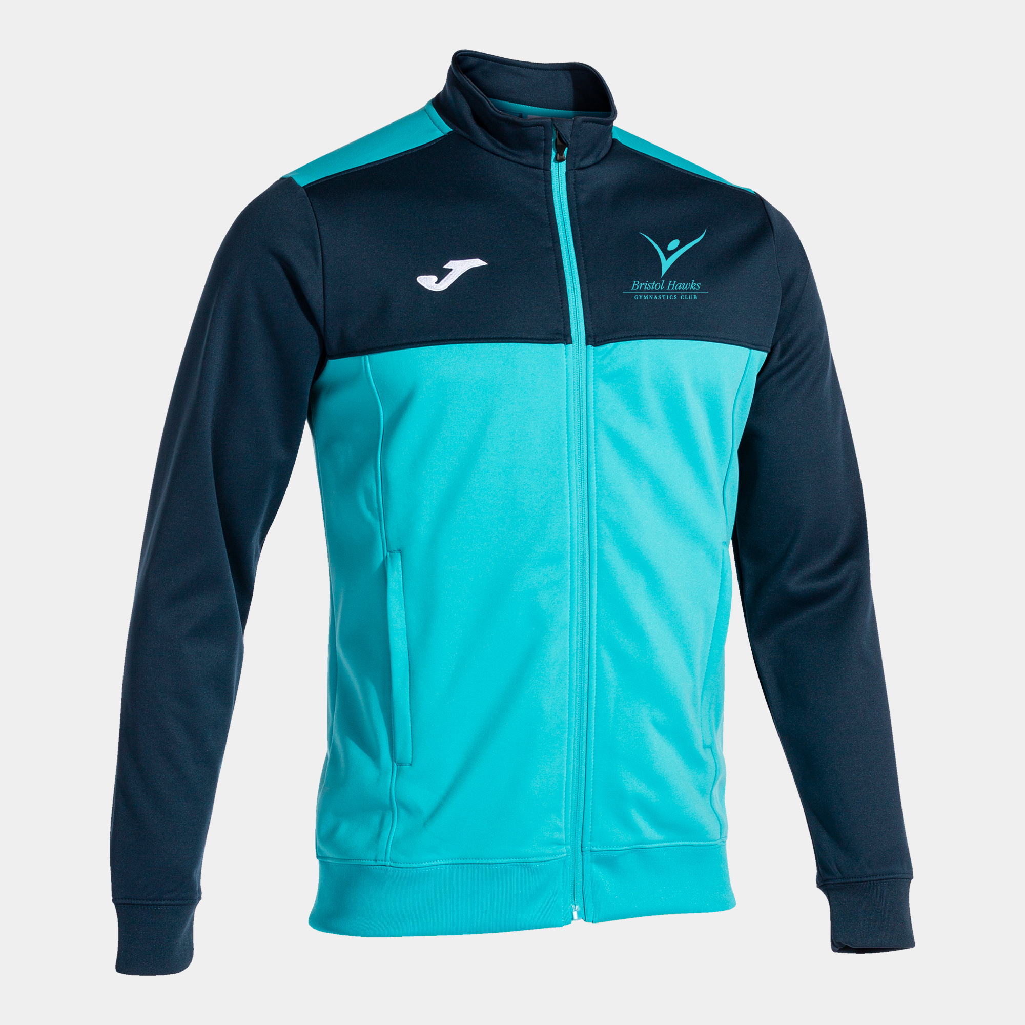 Bristol Hawks Joma Winner Full Zip - Turquoise/Navy