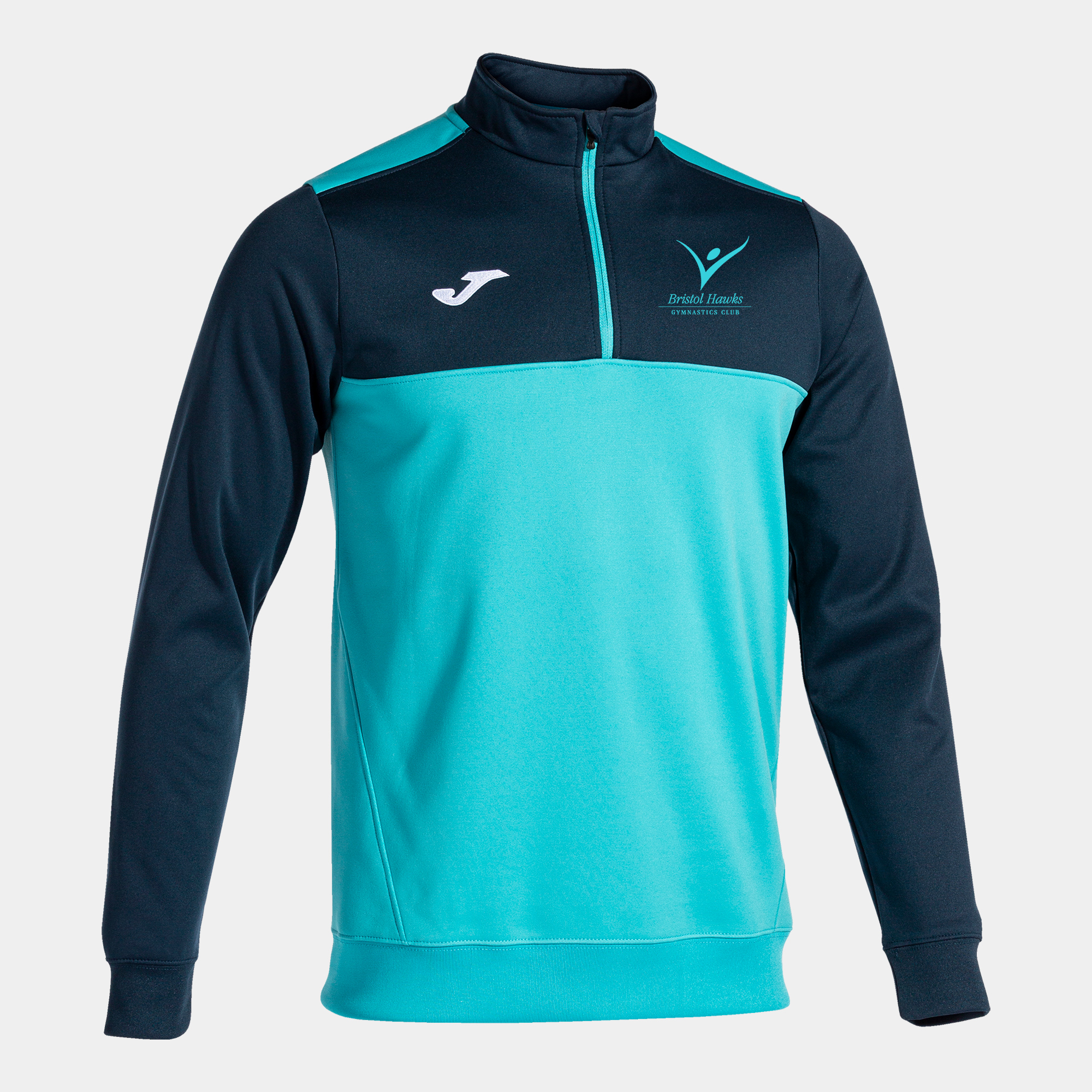 Bristol Hawks Joma Winner 1/4 Zip - Turquoise/Navy