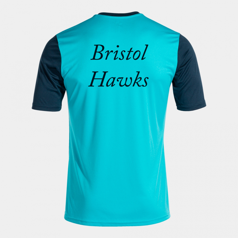 Bristol Hawks Joma Winner T-Shirt - Turq/Navy