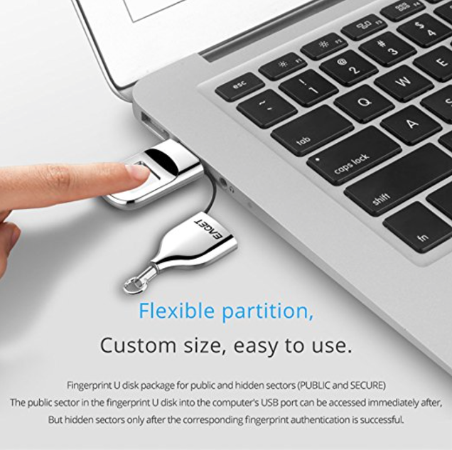 Eaget Biometric Thumbdrive