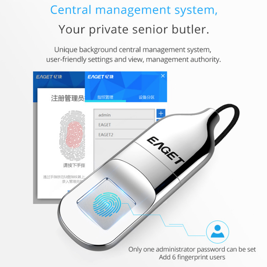 Eaget Biometric Thumbdrive