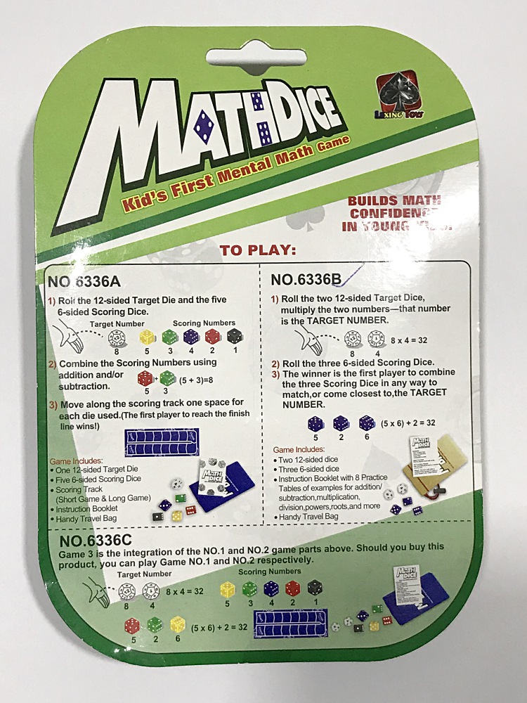 Math Dice Game