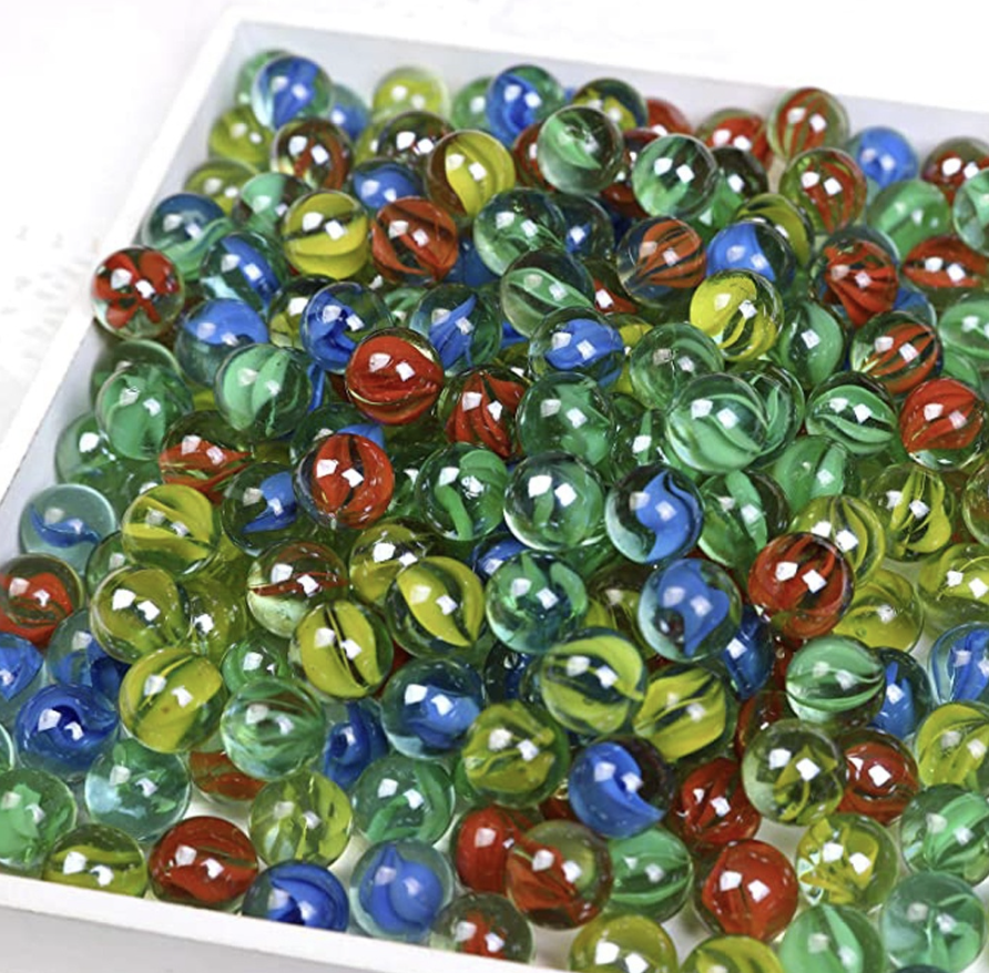 Traditional Glass Marbles (Box of 9)