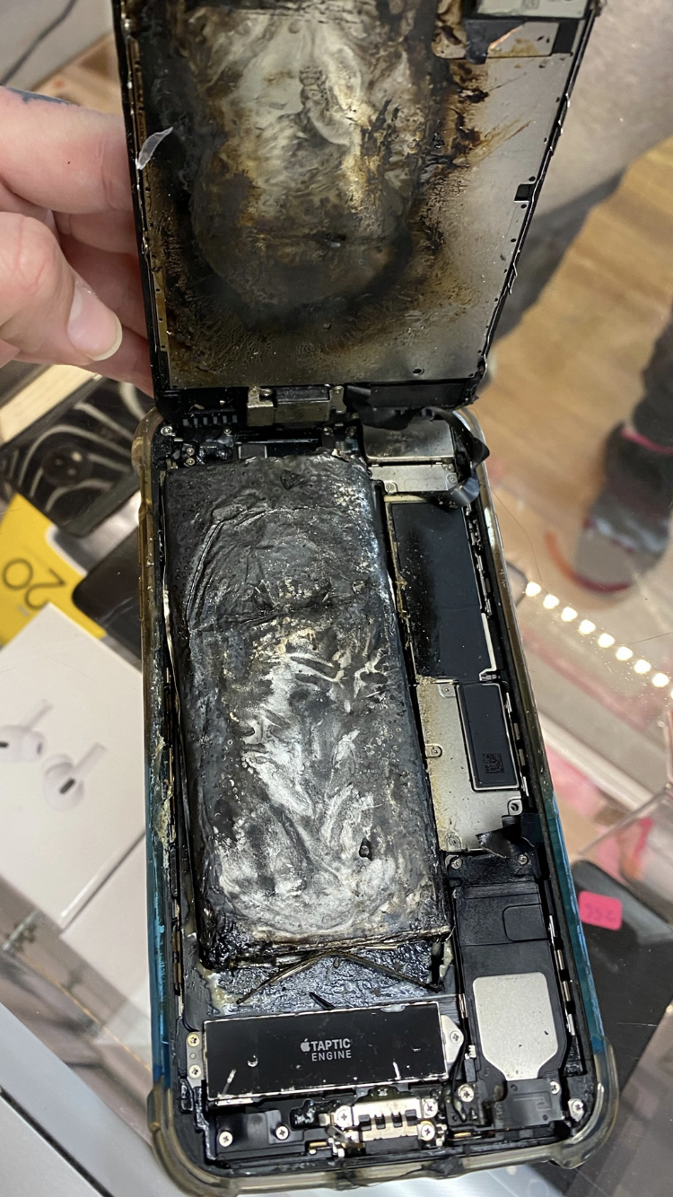 iPhone Battery Fire