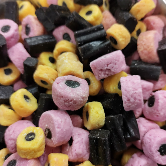 Allsorts Coconut Rolls and Liquorice Cuttings Factory Misshapes