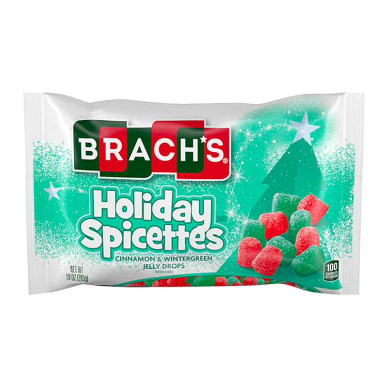 Brach's Holiday Spicettes Cinnamon Wintergreen Jelly Drops 283g Bag