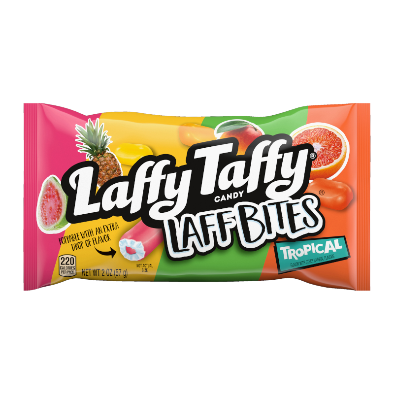 Laffy Taffy Candy Laff Bites Tropical 57g Bag