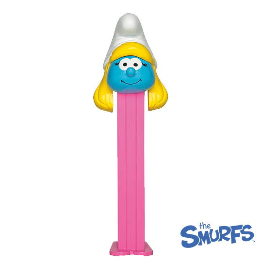 PEZ Smurfs Sweets Dispenser and 3 Candy Packs - 24.7g Blister Pack