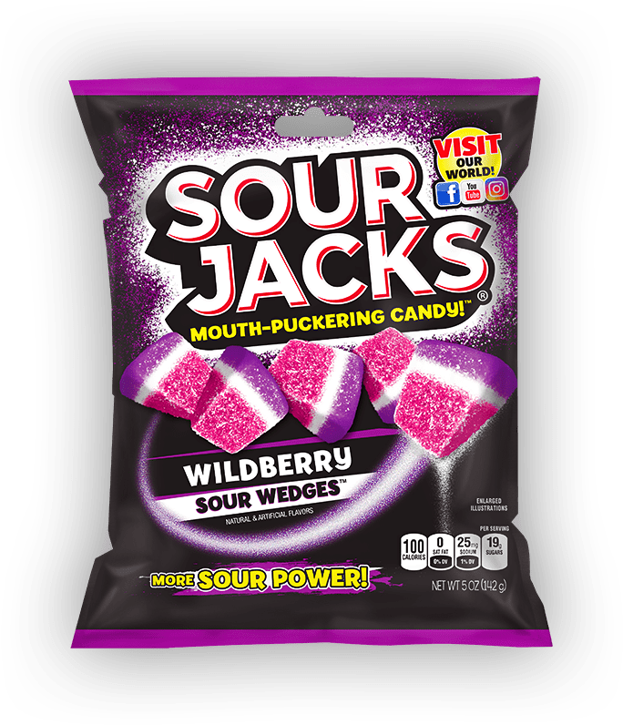Sour Jacks Wildberry Fruits Soft Chew Candy
