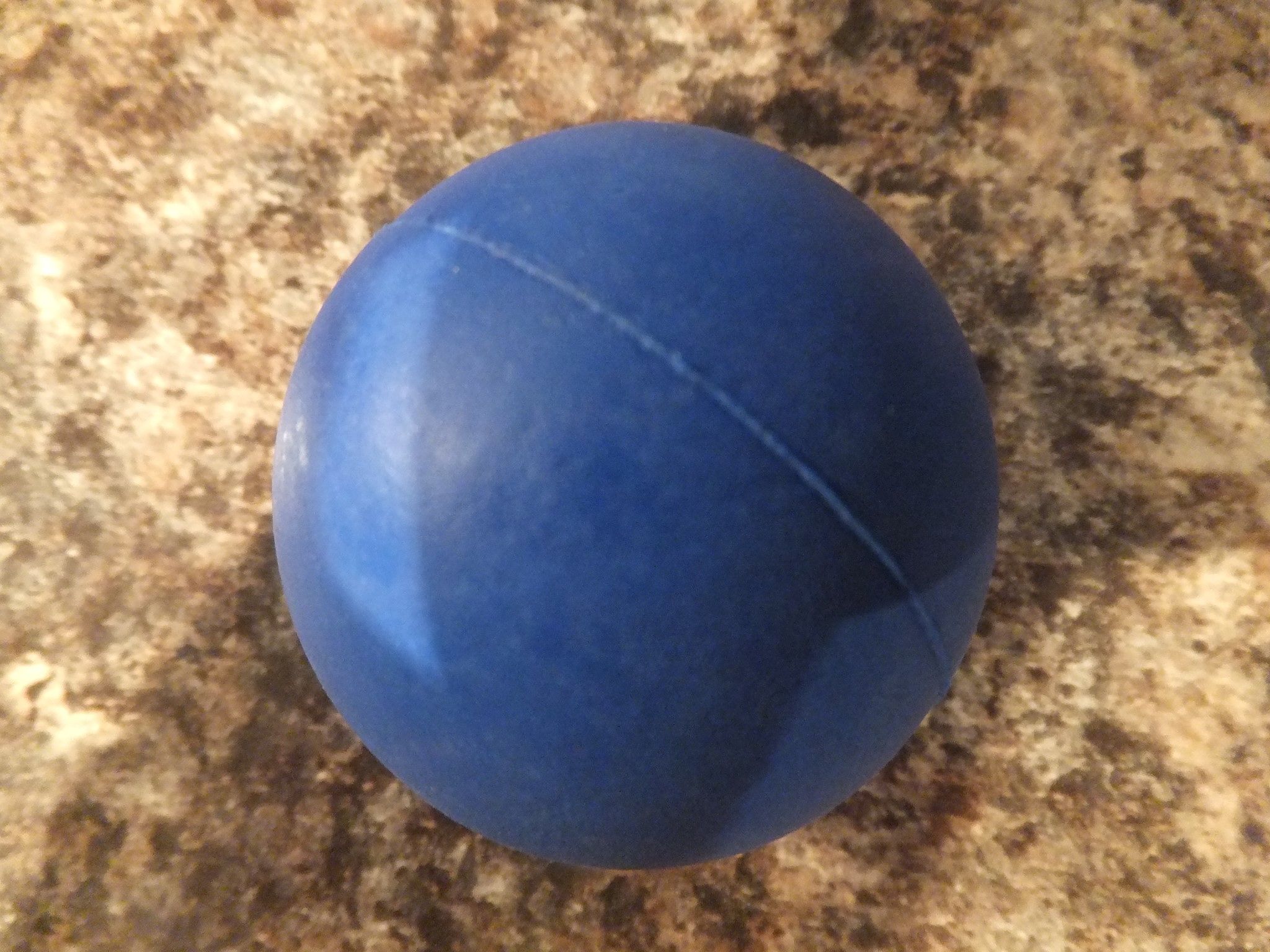 solid hard rubber ball