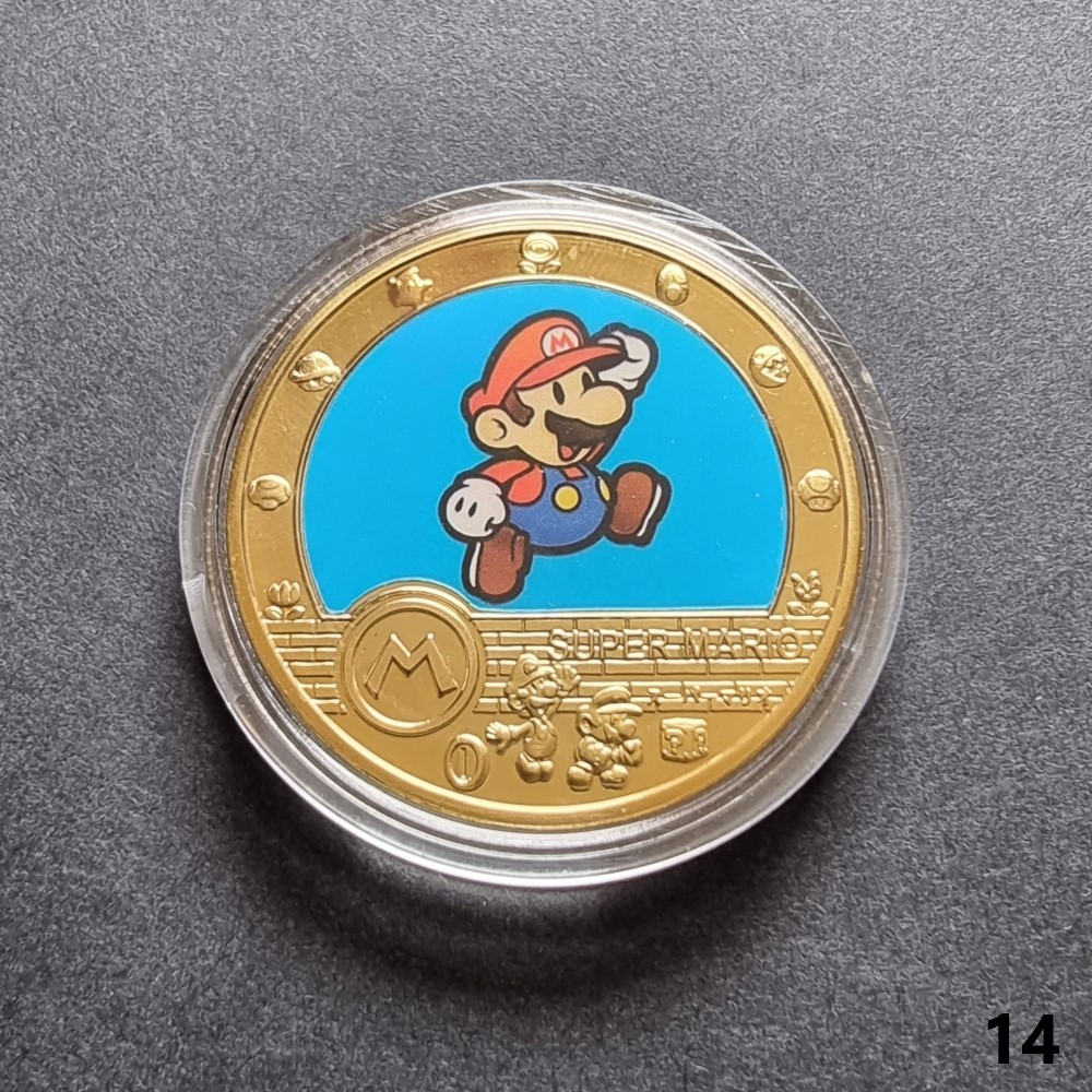 Coin In Mario SUPER MARIO gold plated coin