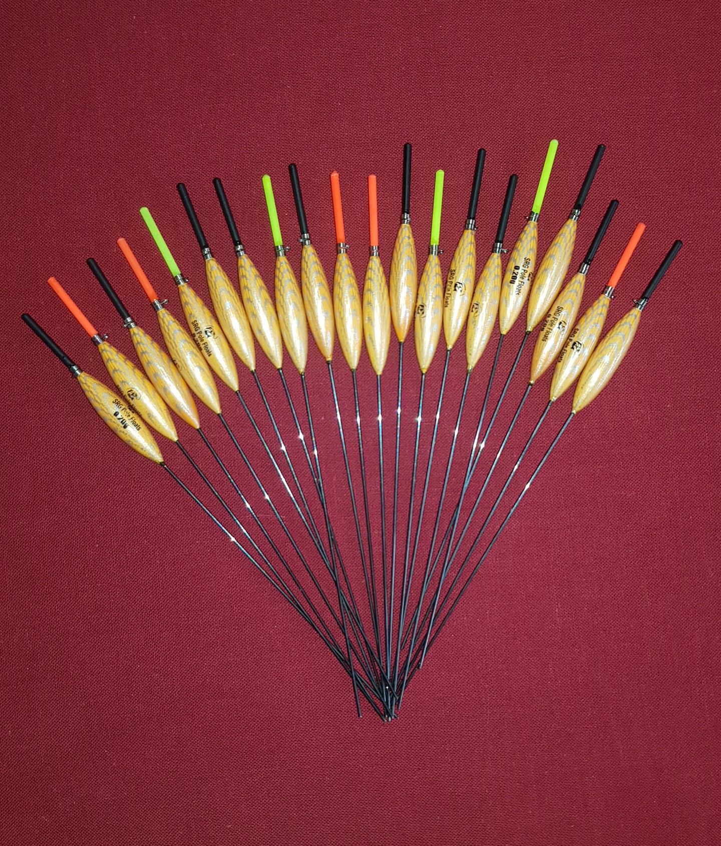 'MATCH RANGE' CLEARANCE x 20 Pole Floats (SRG005)