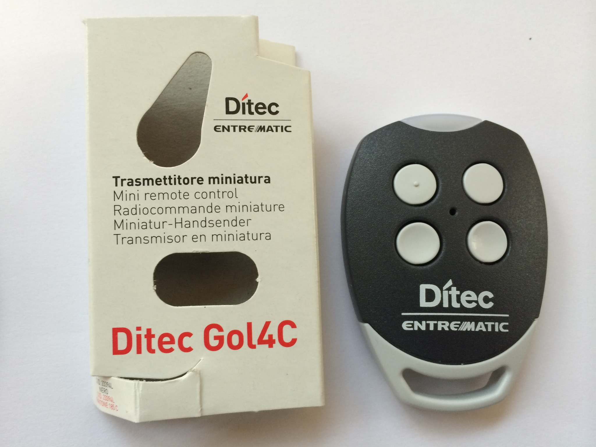 Ditec Gol4 Gate Remote Control Transmitter Key Fob