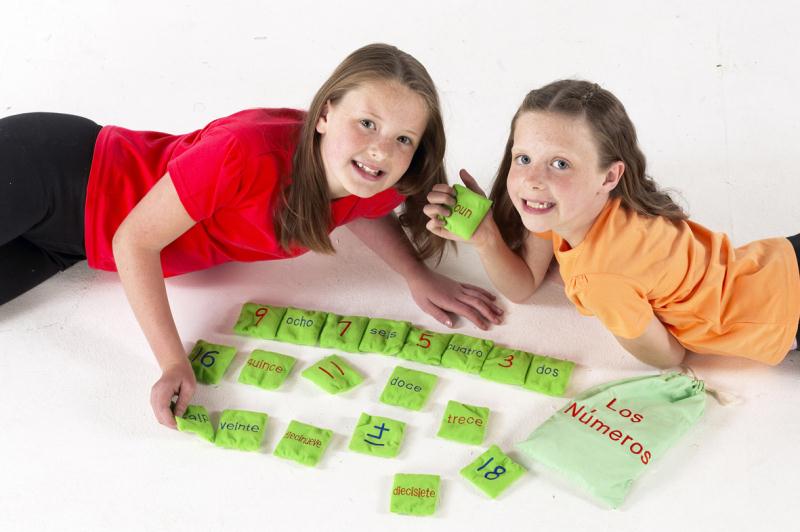 Number bean bags Spanish