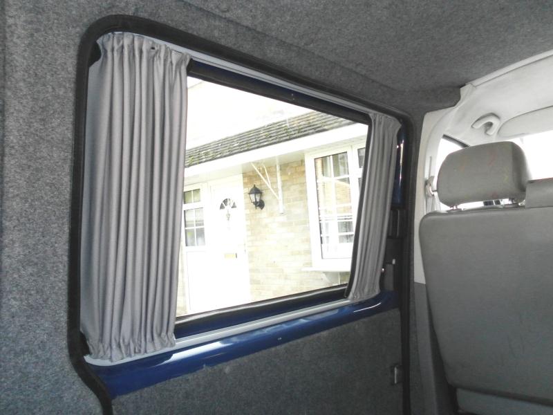 VW T5/T6 Blackout Curtain Set for 3 Windows with Tailgate