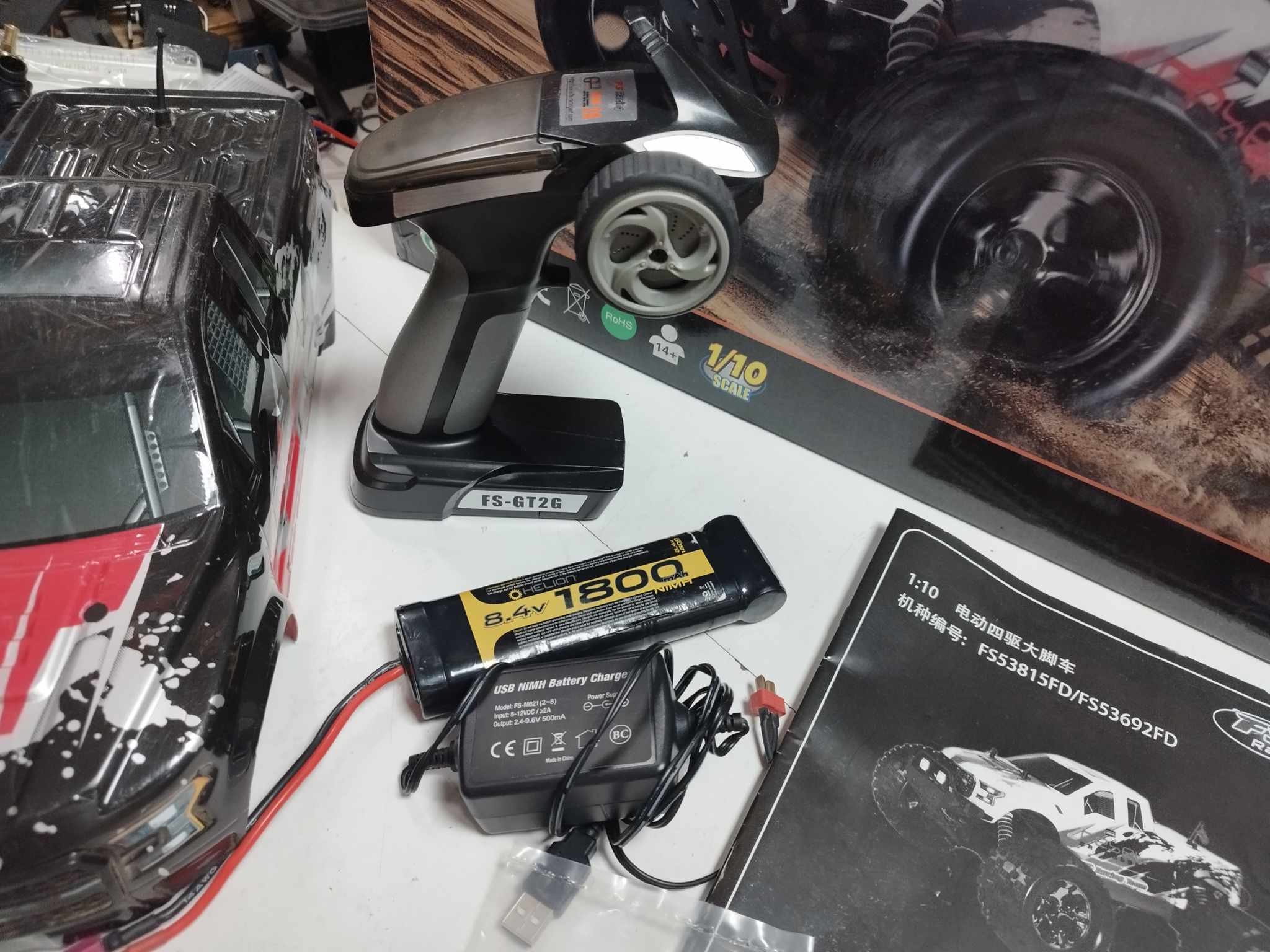 (USED) FS Racing - Rebel 1/10 Brushed Monster Truck - RTR