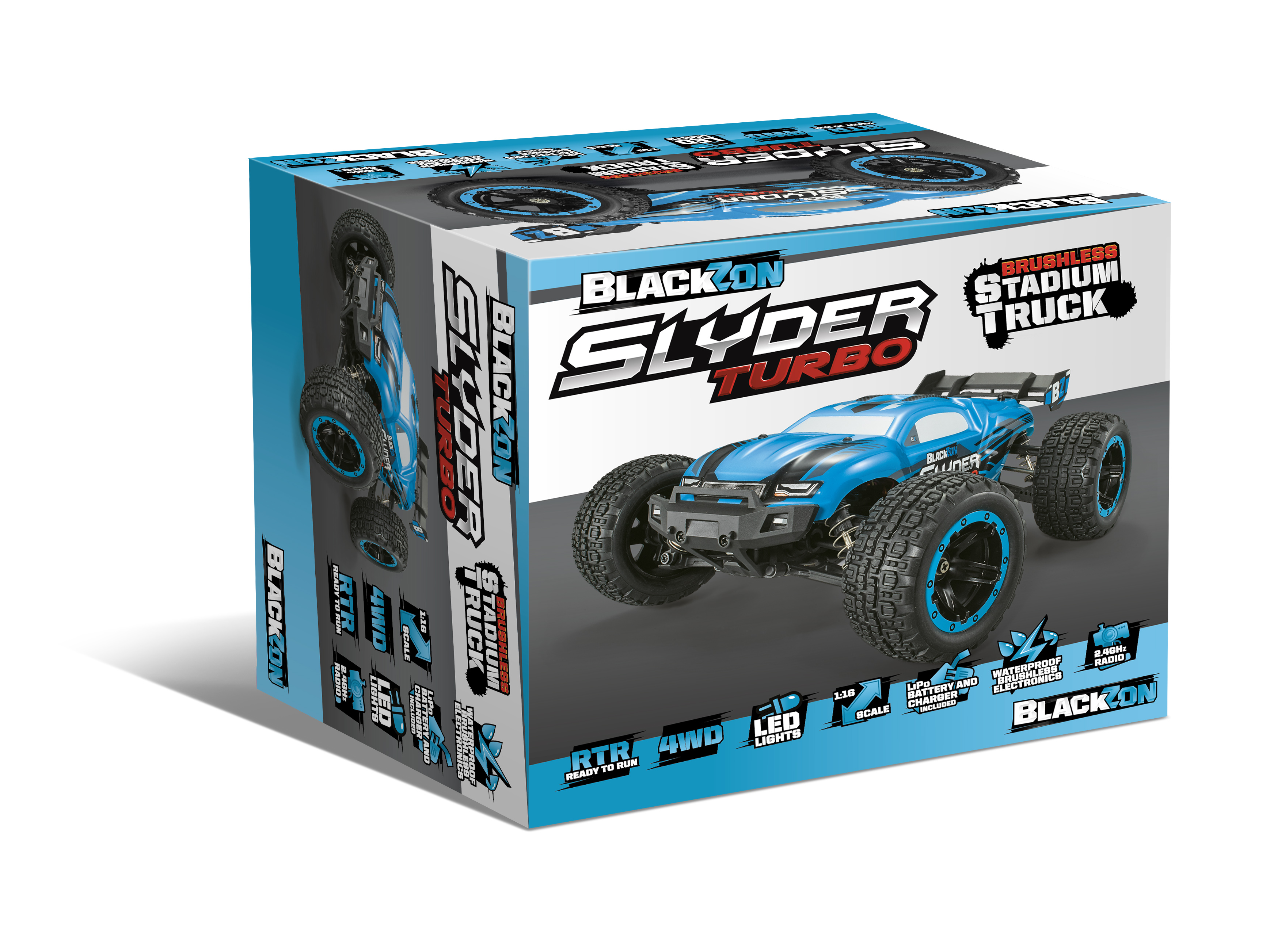 Slyder Rrds 540203 - Slyder ST Turbo 1/16 4WD 2S Brushless - Blue