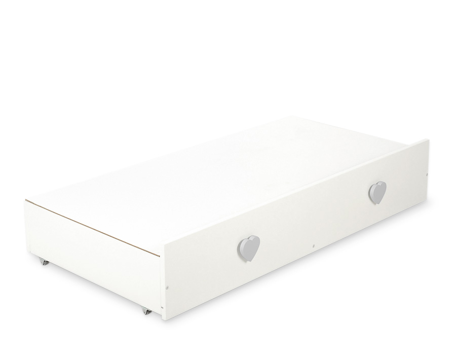 Lesena otroška posteljica LORENZO III, belo roza