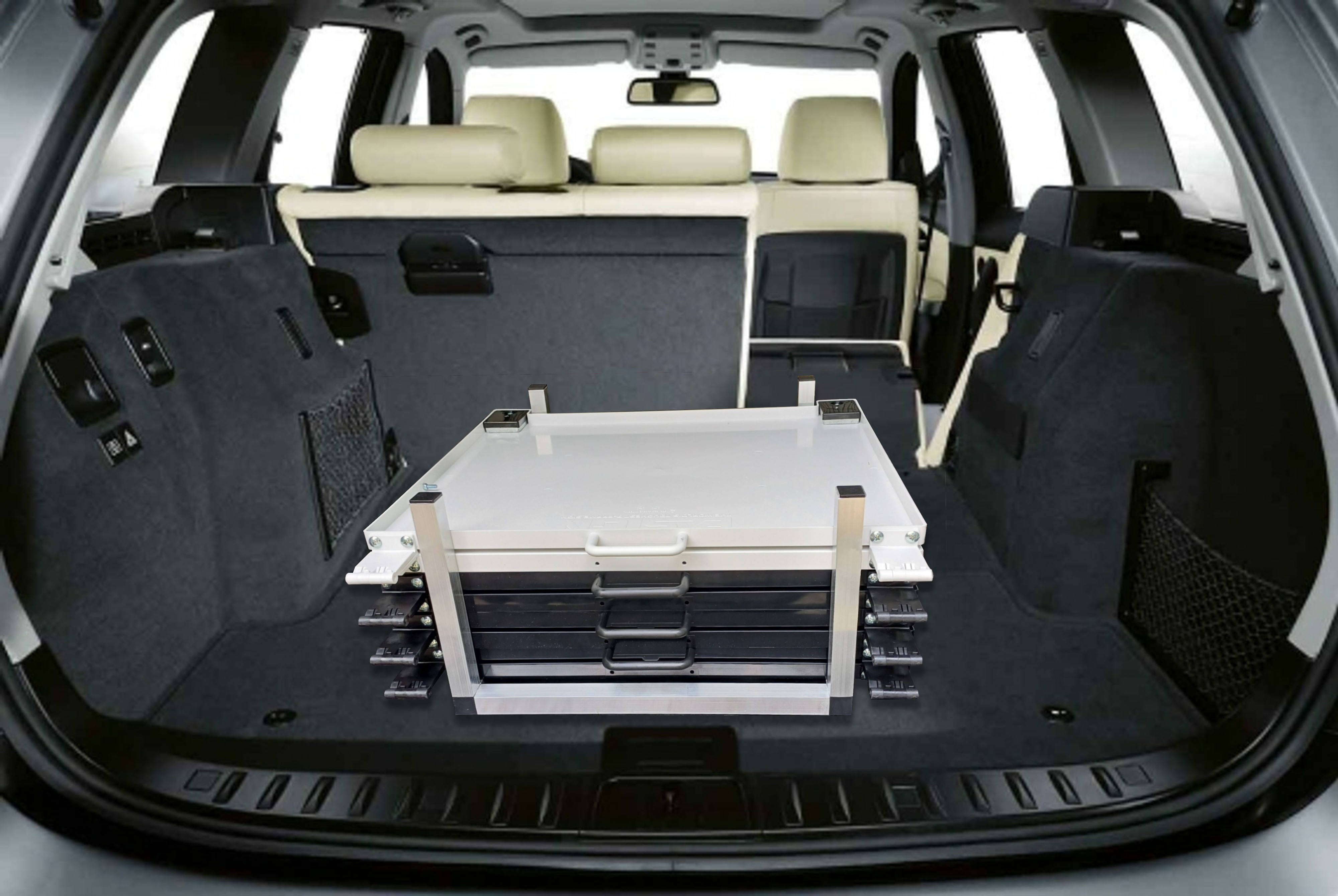 endurosign portable aframe car boot storage rack