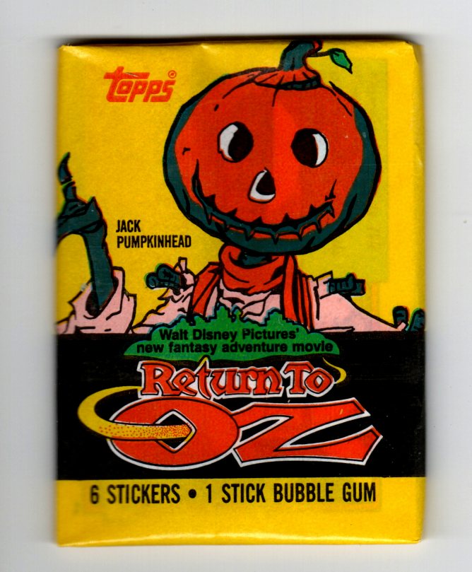 Disney Return to Oz Film Full Box of Rare Sticker Cards and Gum by Topps 1985 Disney Return to Oz Film Full Box of Rare Sticker Cards and Gum by Topps 1985