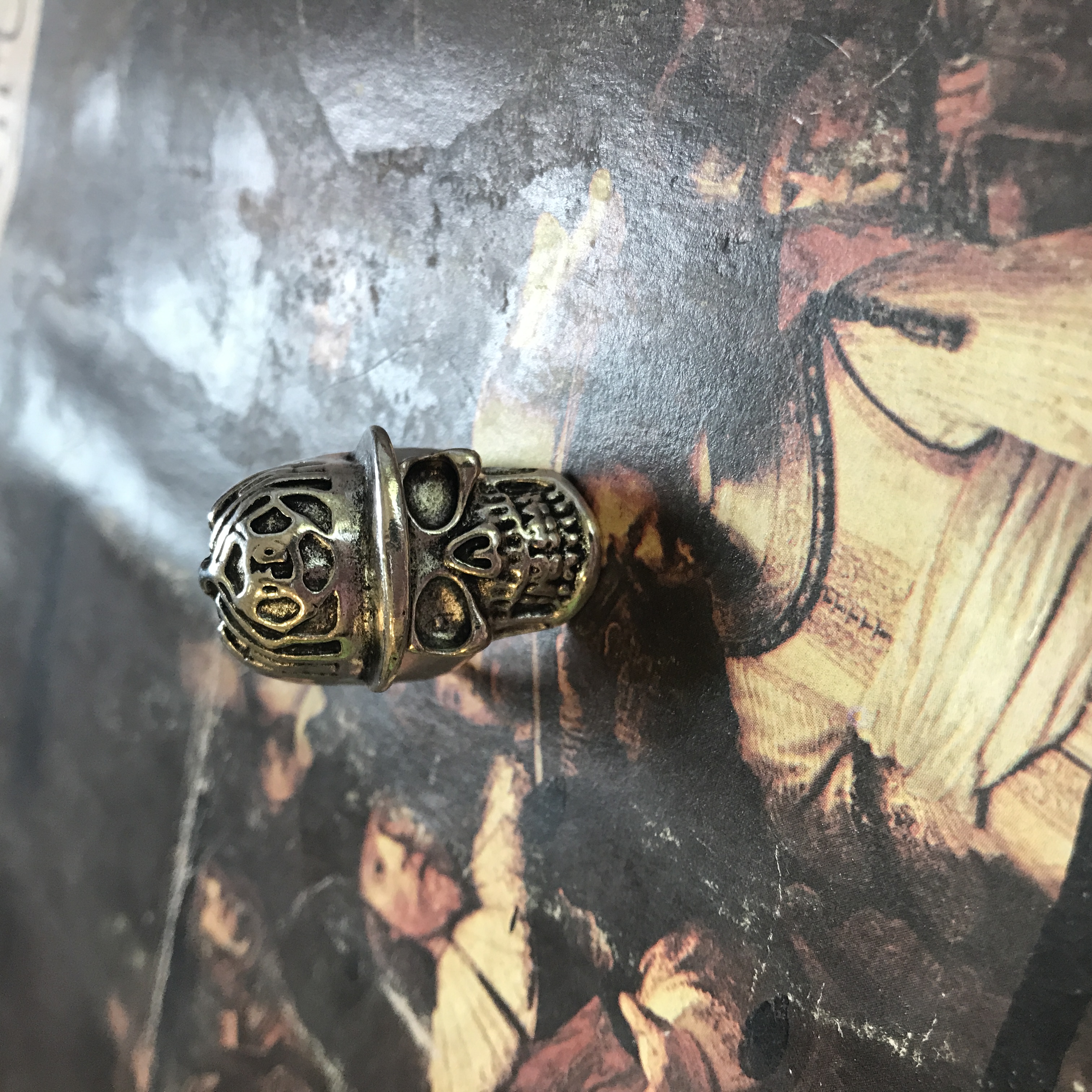 Size 7 1/2 Biker Ring 80s Biker Rings Mens Rings Gifts for Men Gifts ...