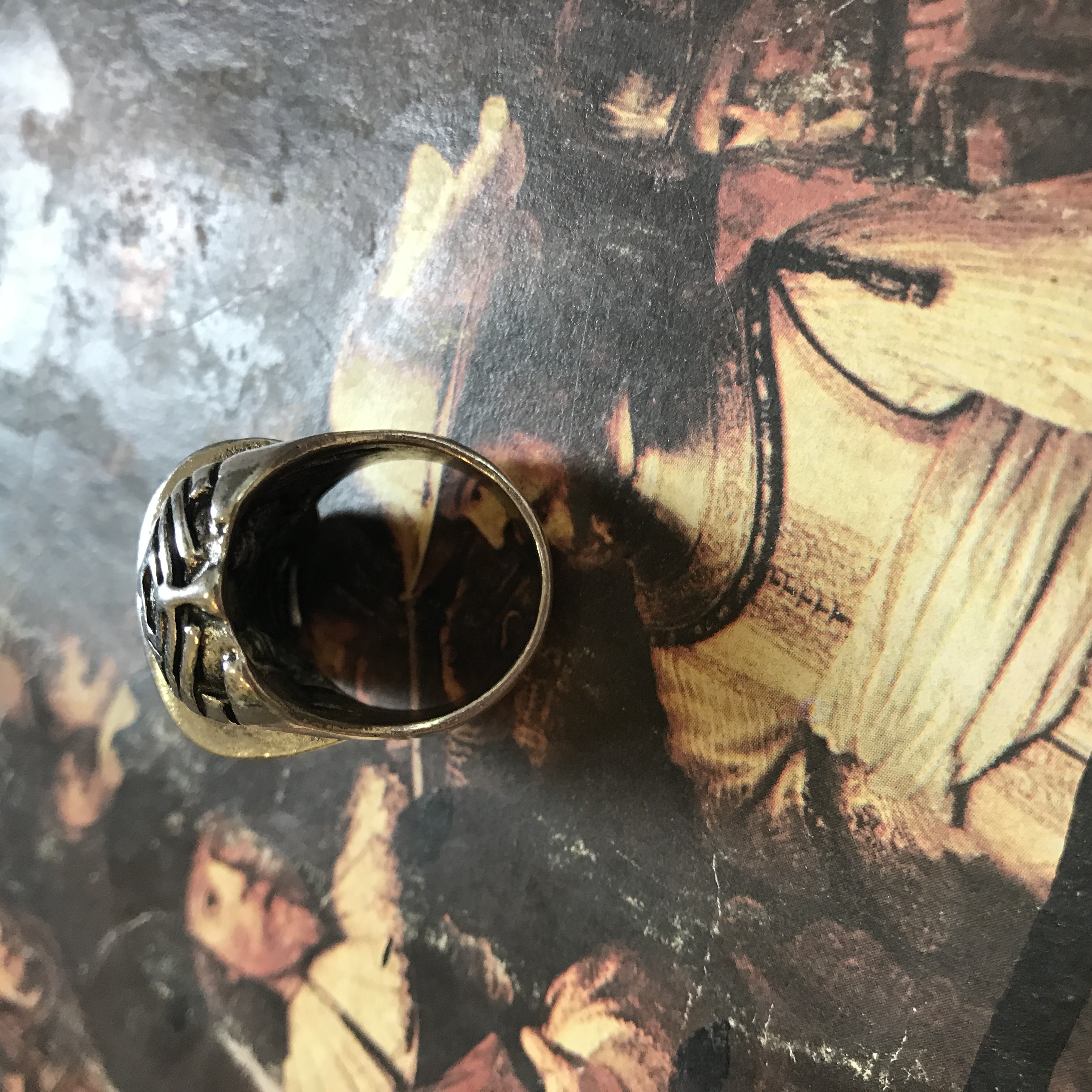 Size 7 1/2 Biker Ring 80s Biker Rings Mens Rings Gifts for Men Gifts ...