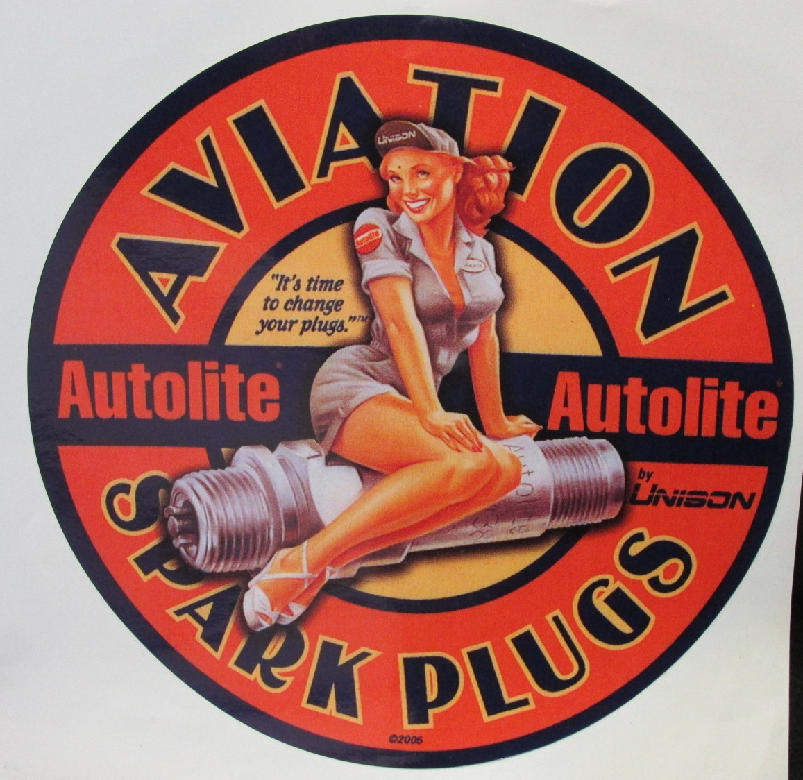 Aviation Spark Plugs Decal