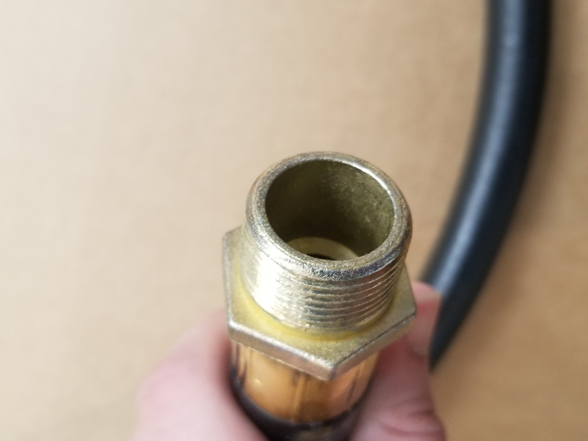 NEW 8ft Gas Pump Hose Brass 3/4 ends