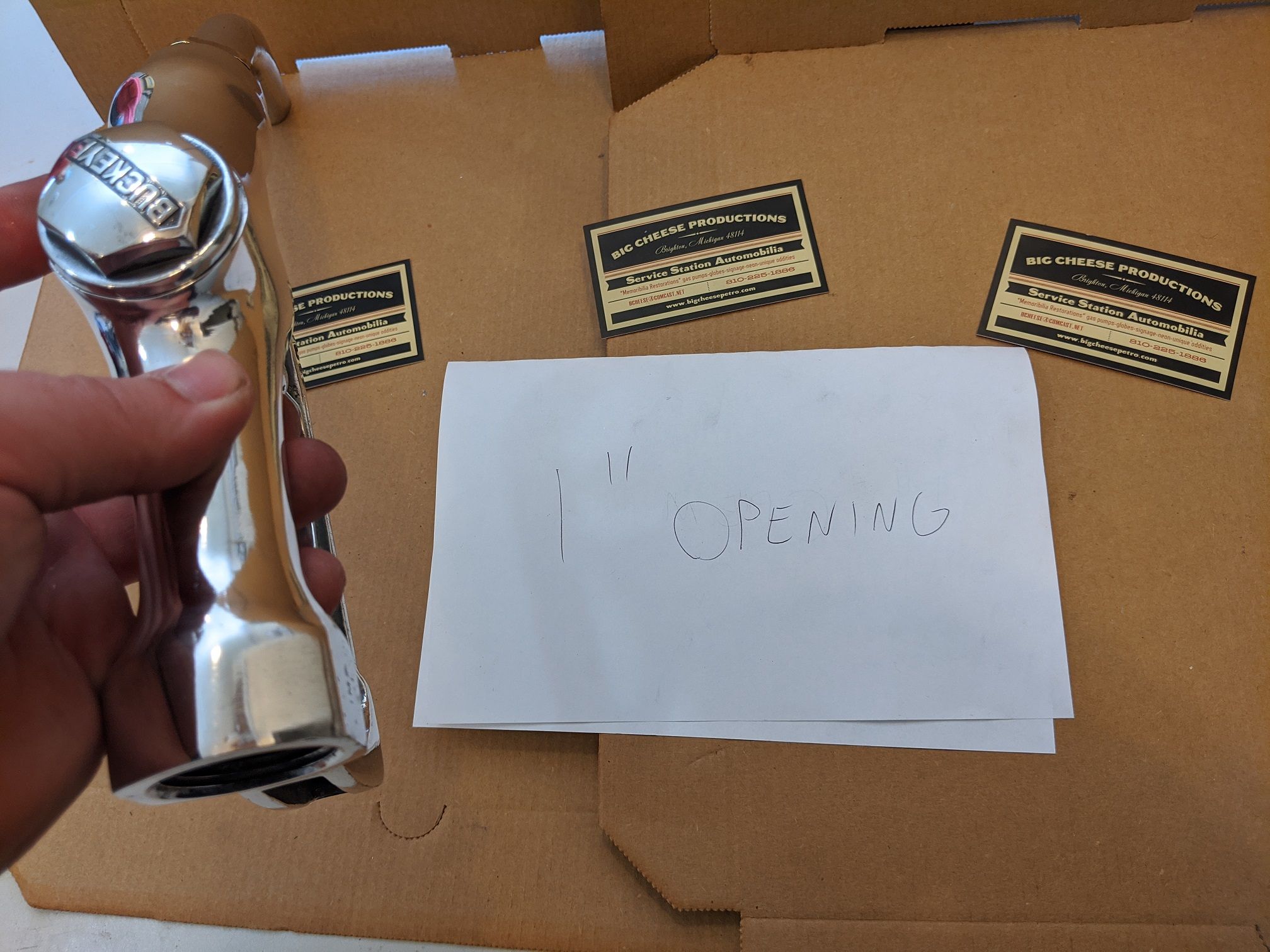 ORIGINAL BUCKEYEGAS PUMP NOZZLE BUFFED AND POLISHED 27