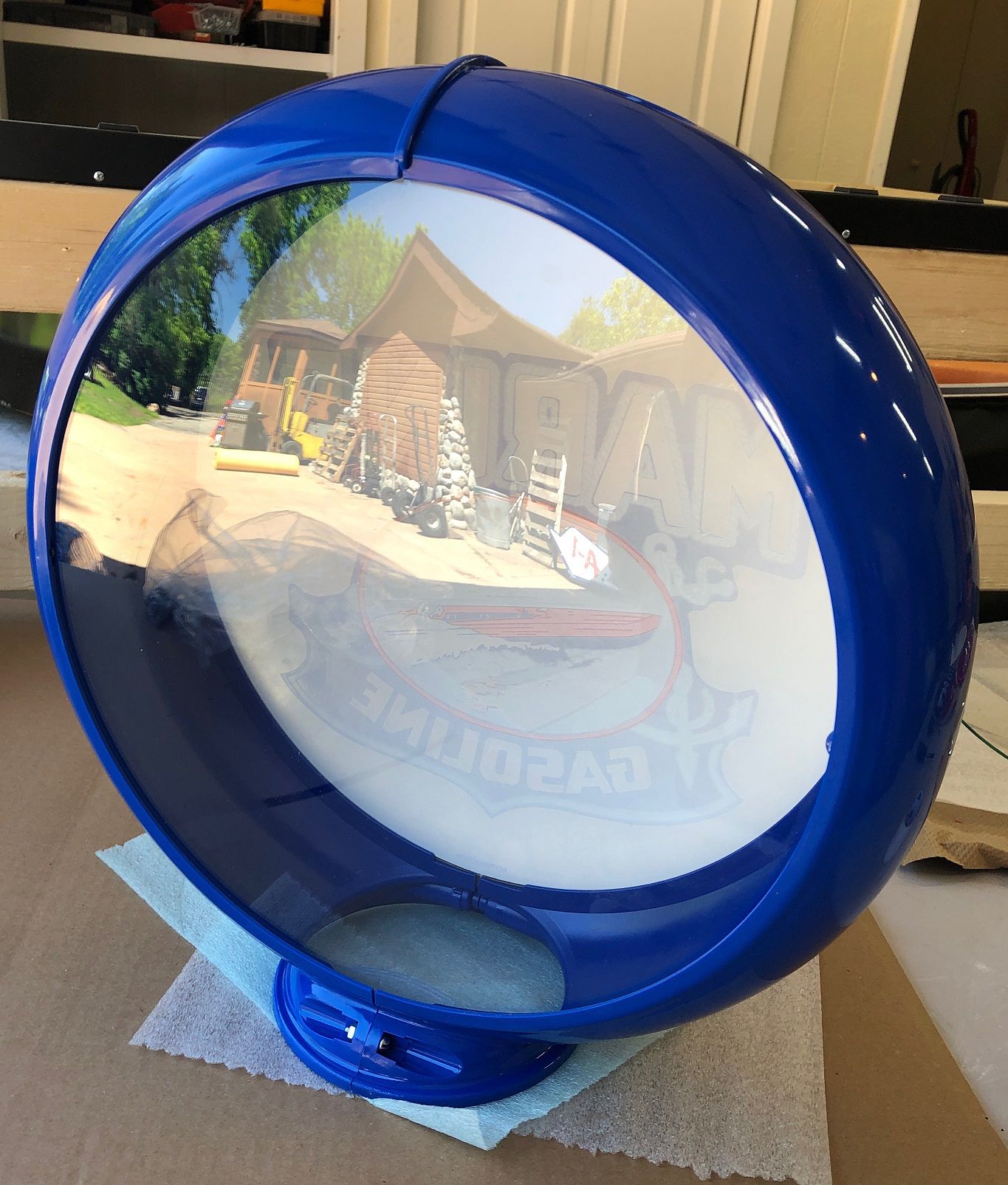 Gas Pump Globes / Limited Edition Marine Gasoline Gas Pump Globe
