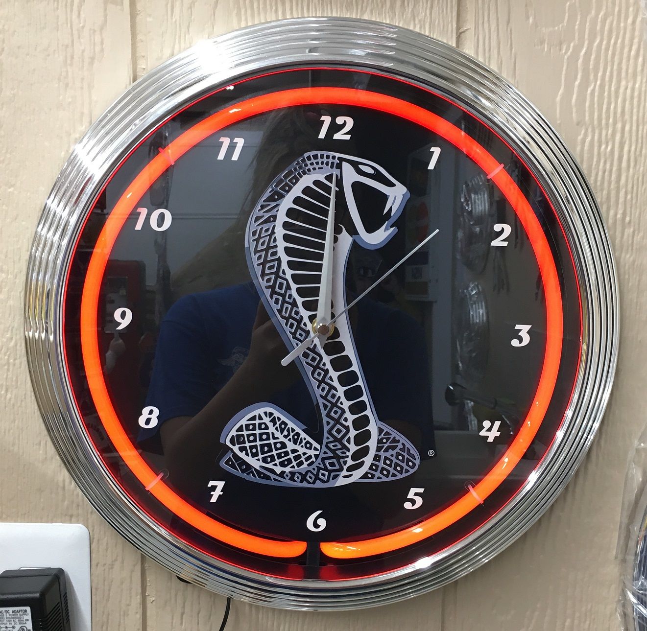 Shelby Car Neon Clock 15" / Shelby Cobra signs / neon clocks / gifts