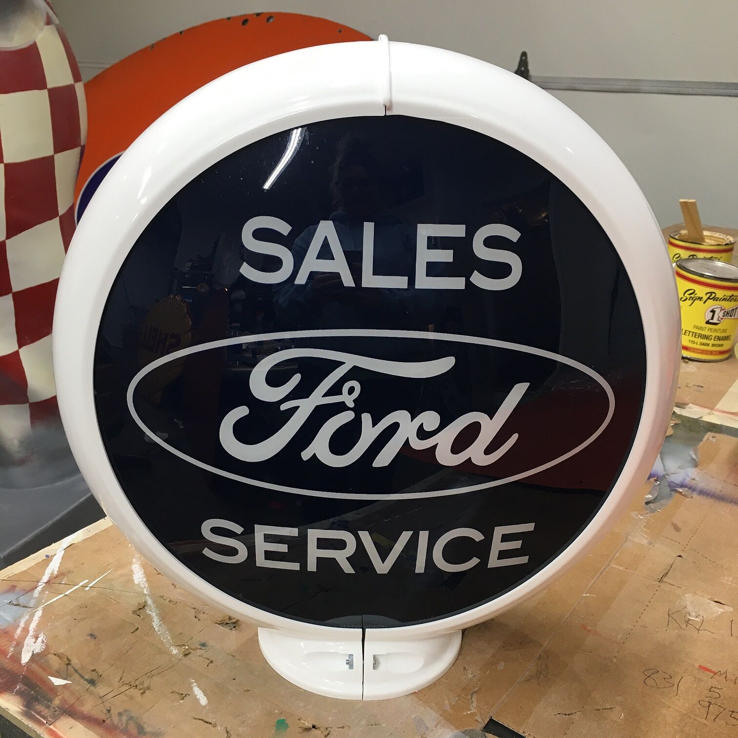 Gas Pump Globe / Gas and Oil / Ford Gifts / gifts for him / gas pump