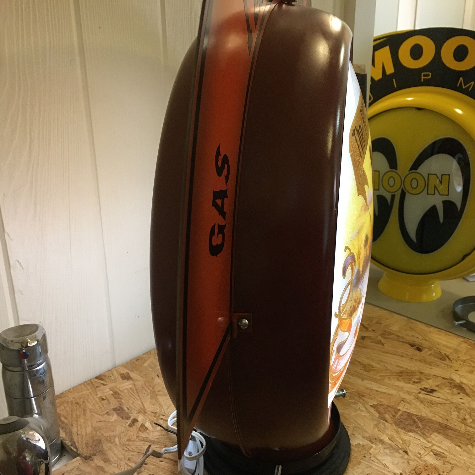 Gas Pump Globe / Gas Pump Globes / Custom Made Cigar Gas Pump Globe