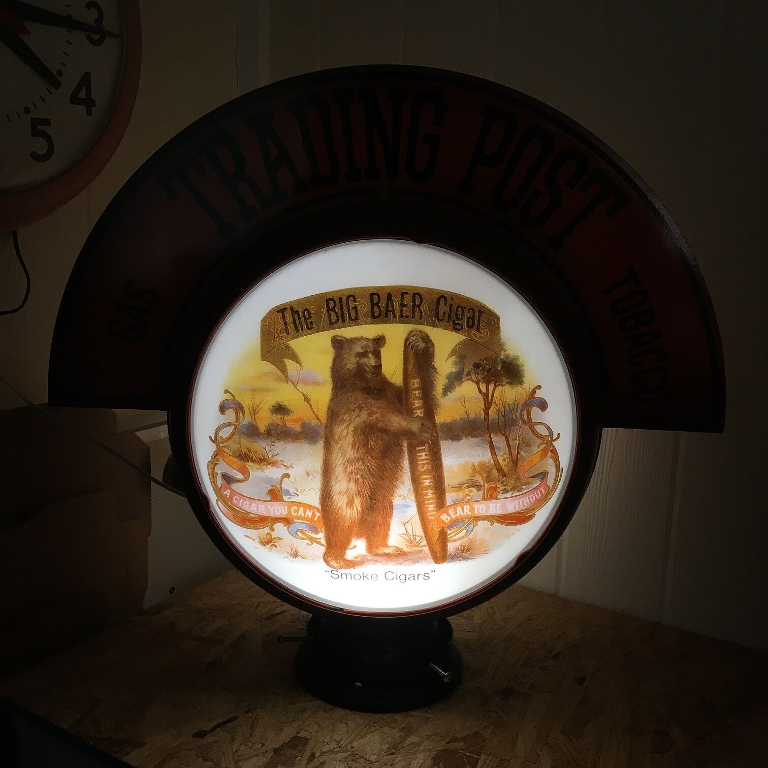 Gas Pump Globe / Gas Pump Globes / Custom Made Cigar Gas Pump Globe