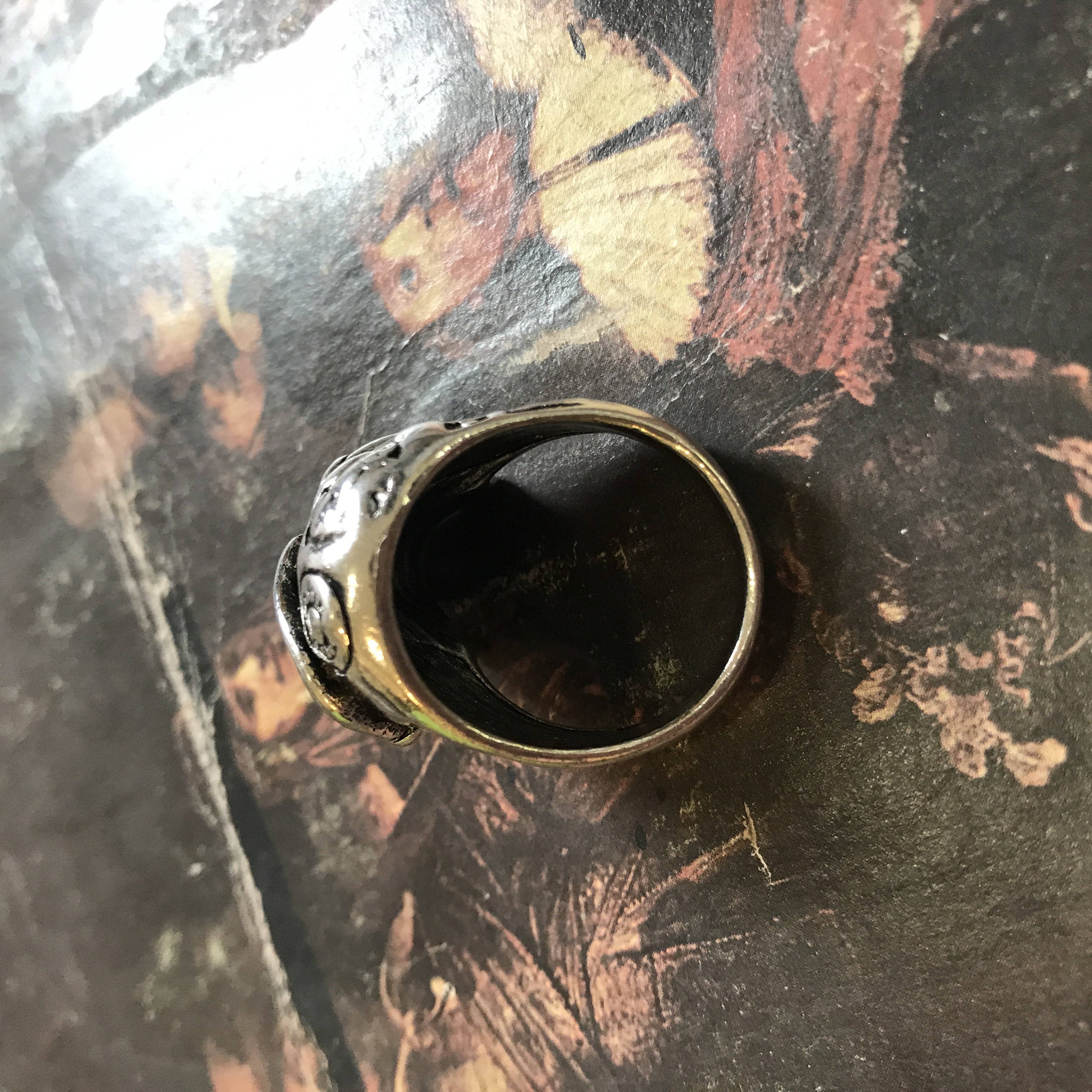 Size 9 3/4 Biker Ring 80s Biker Rings Mens Rings Gifts for Men Gifts ...
