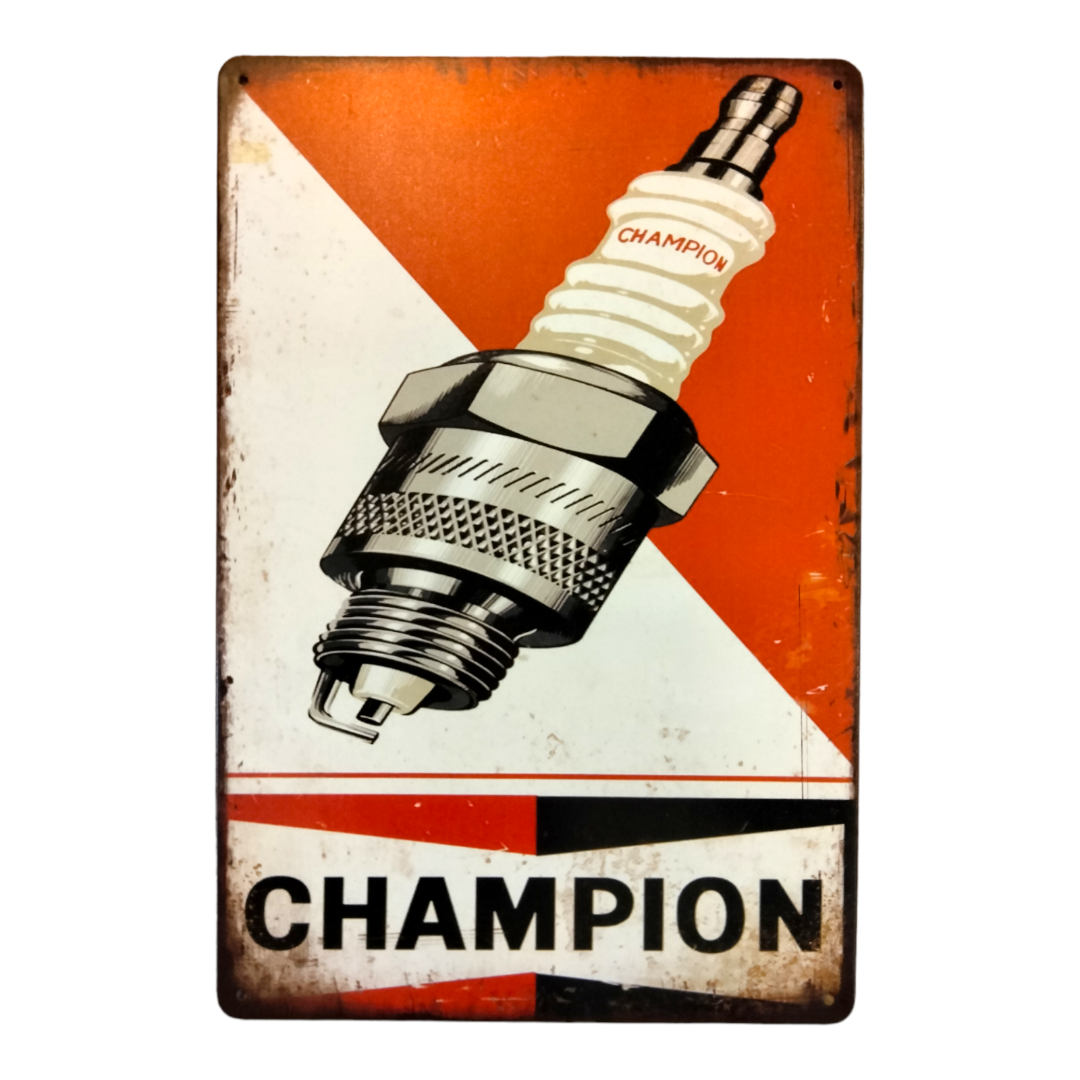 Champion Spark Plug Sign / Champion Sign