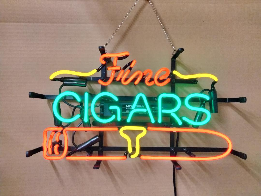 NEW Fine Cigars Neon Sign / Cigar Bar Signs for Men