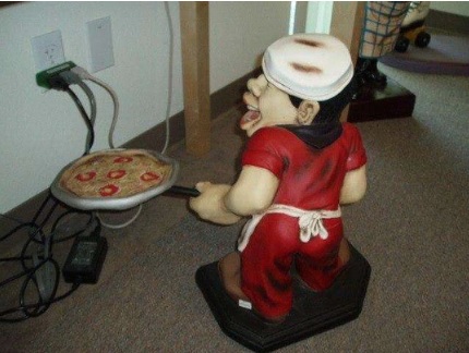 Italian Cook Small Statue / Pizza Statue / Pizza Restaurant Decor
