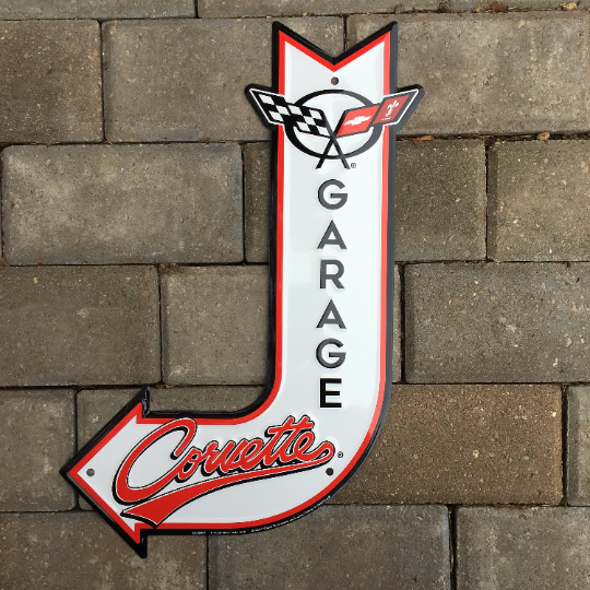 Corvette Racing Sign Chevy Corvette Signs / Chevrolet Corvette Sign / Chevy Corvette Garage ...