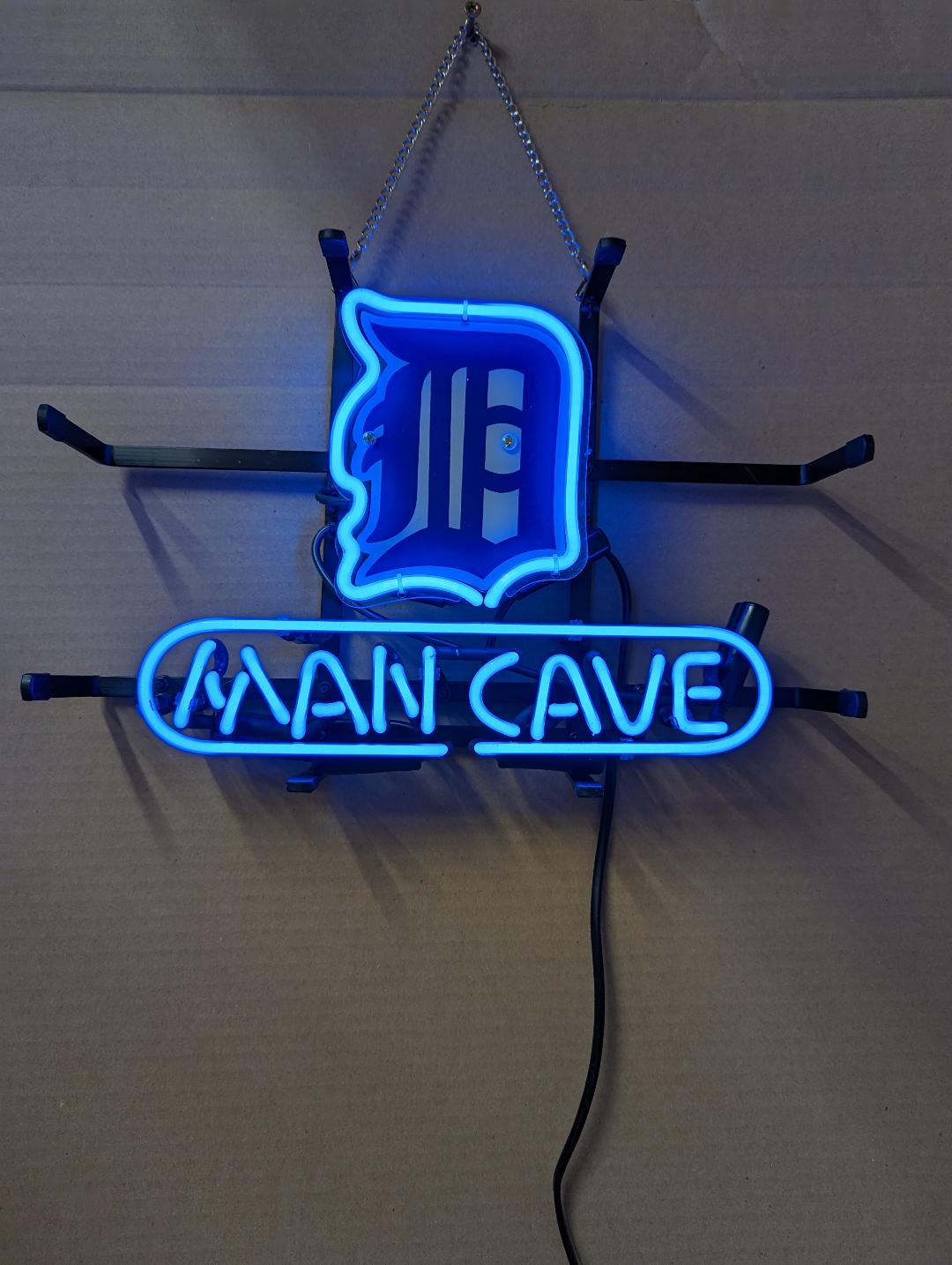 Detroit Man Cave Neon Sign / Man Cave / Detroit Neon Sign