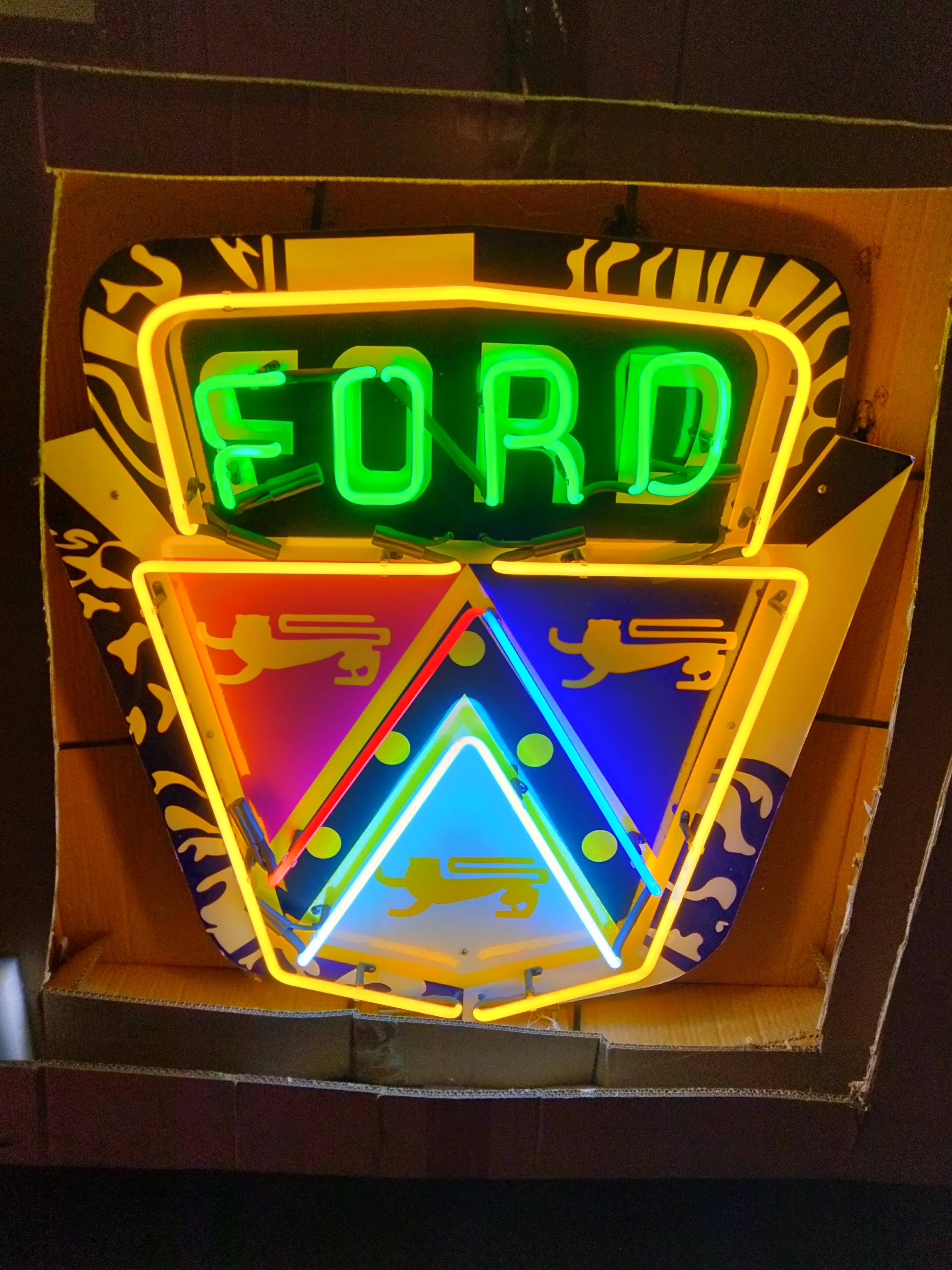 Ford Neon Sign Ford Signs Ford Neon Sign Garage Signs Man Cave Decor