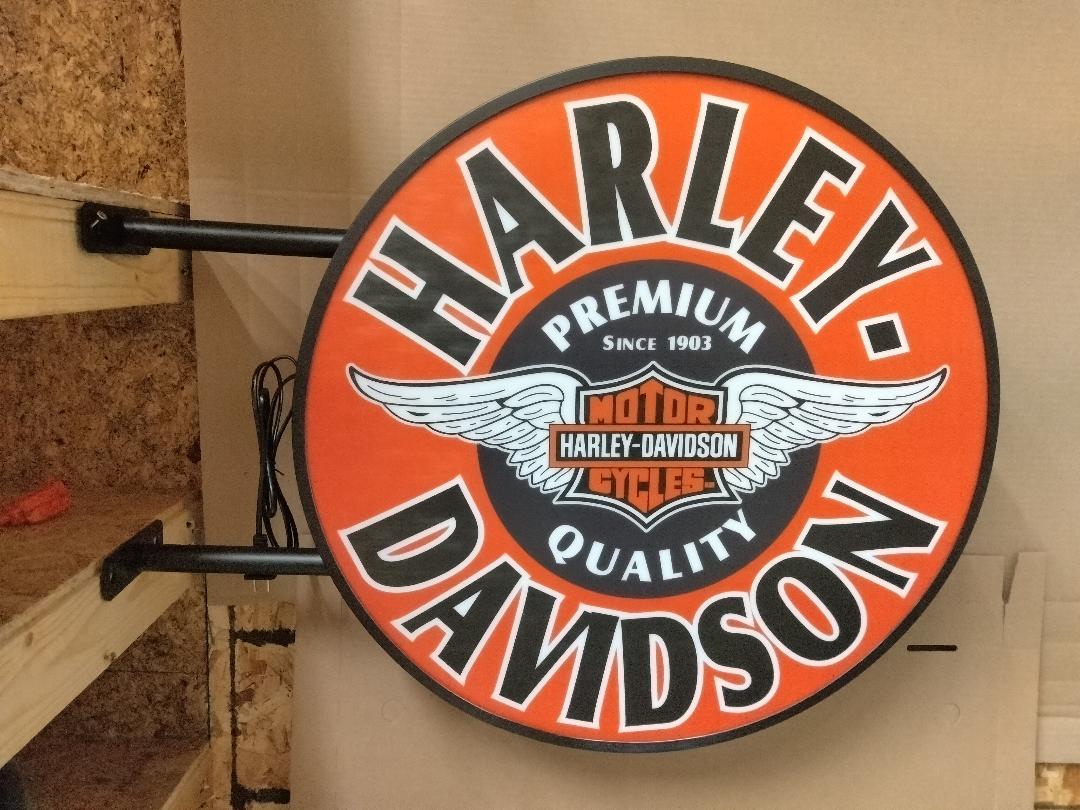 Harley Davidson LED Light Box / Harley Sign / Motorcycle Signs