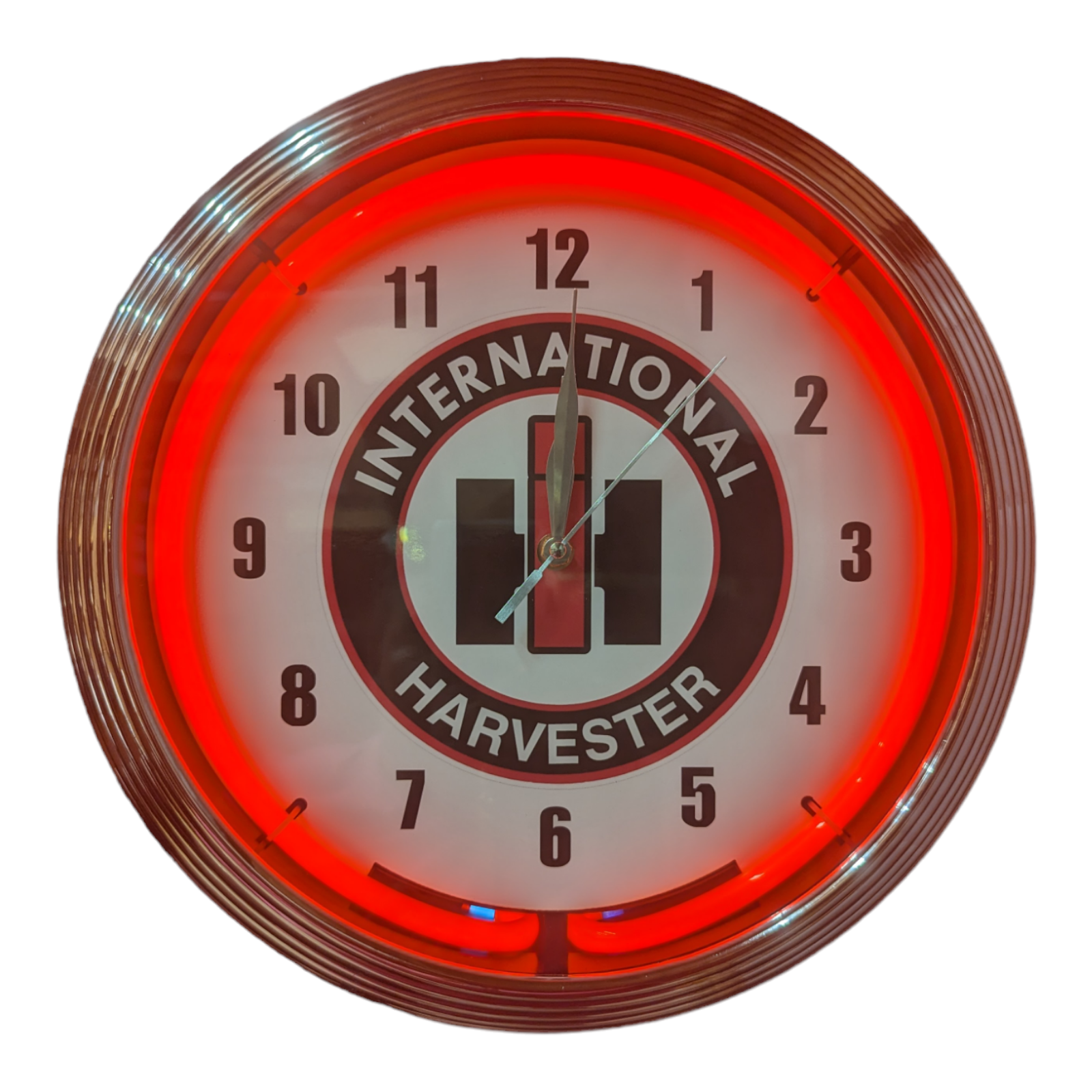 International Harvester Neon Clock / Neon Clocks / Tractor Clocks / IH